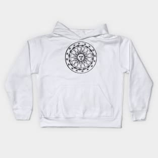 Sun coat of arms. Kids Hoodie